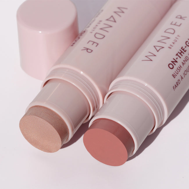 On-the-glow blush and illuminator