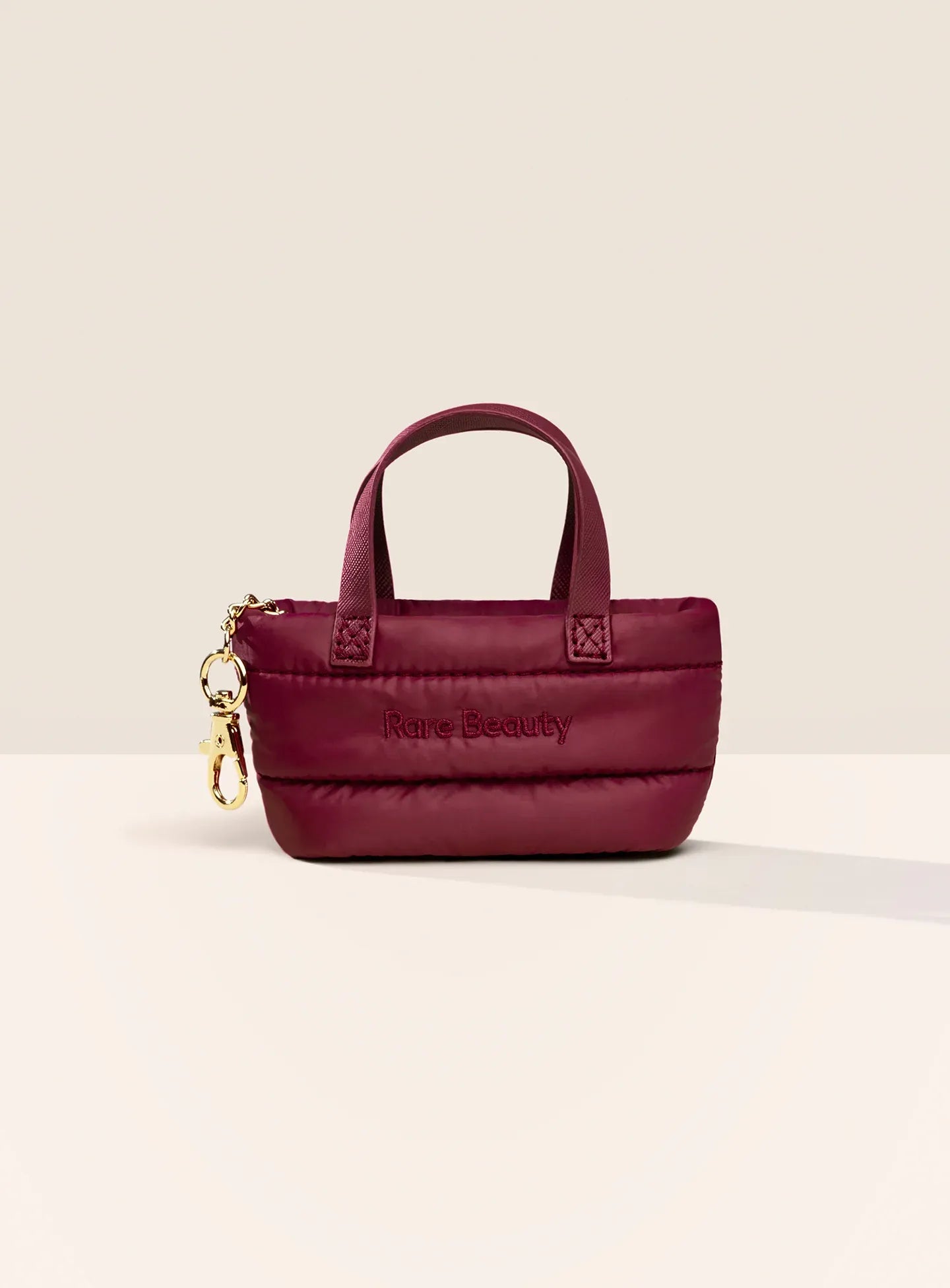 Mini puffy tote Keychain - Merlot